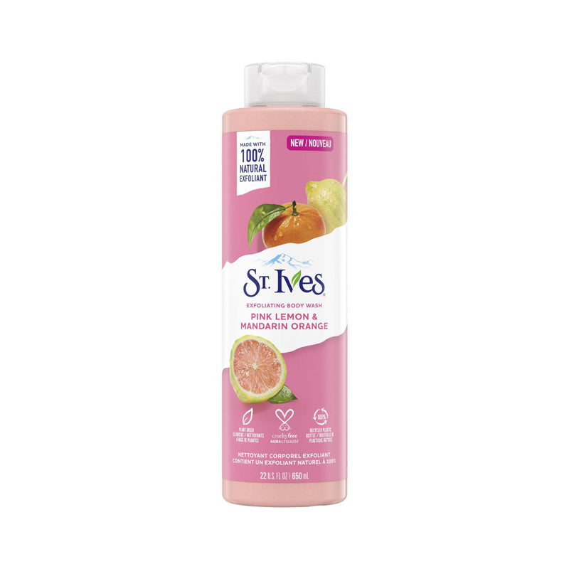 Picture of International USA product St. Ives Exfoliating Body Wash Pink Lemon & Mandarin Orange 650ml