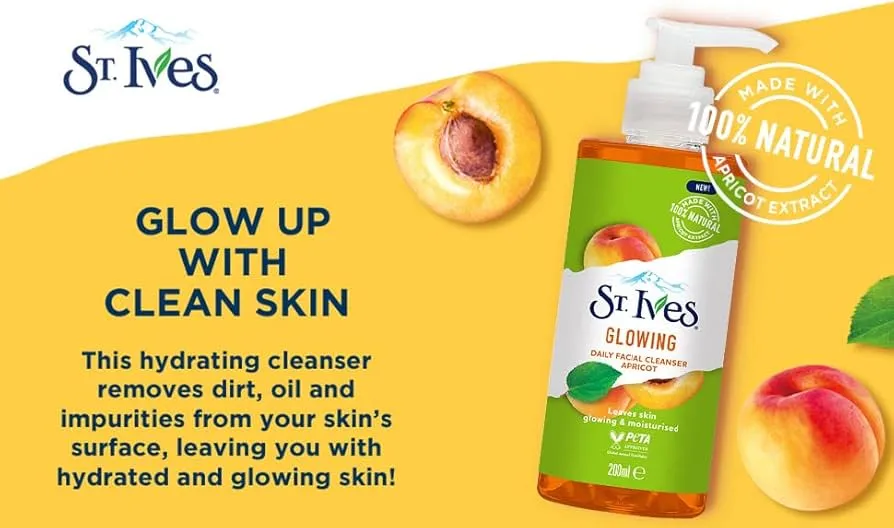 Picture of International European product skin care ST.Ives Glowing face wash used for male/female - 200 ml