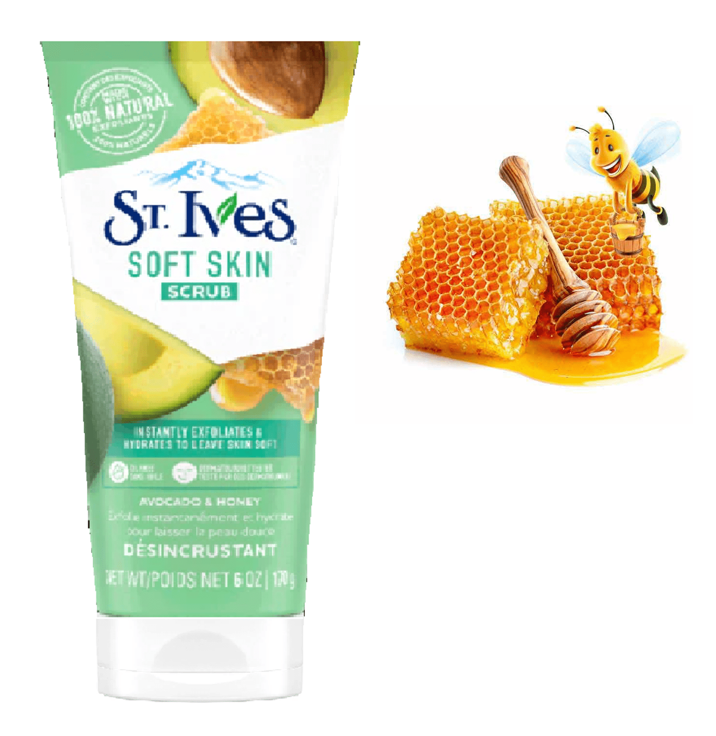 Picture of International USA product ST Ives Soft Skin face scrub - 170 GM