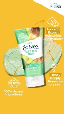 Picture of International USA product ST Ives Soft Skin face scrub - 170 GM