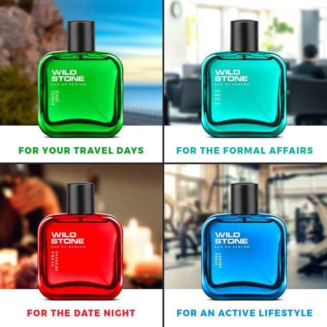 Picture of Wild Stone Edge Forest Spice Hydra Energy And Ultra Sensual Perfume Combo For Men