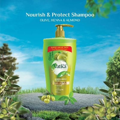 Picture of Vatika Olive Henna Nourish And Protect Shampoo, 1000ml