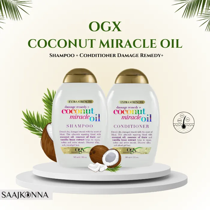 Picture of OGX Coconut Miracle Oil Shampoo and Conditioner