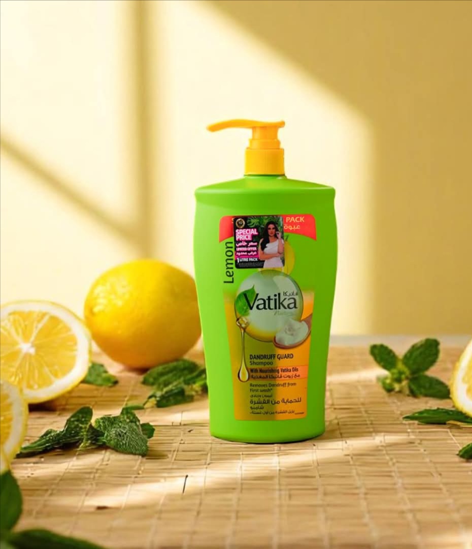 Picture of Vatika Lemon and Yoghurt Dandruff Guard Shampoo 1000ml