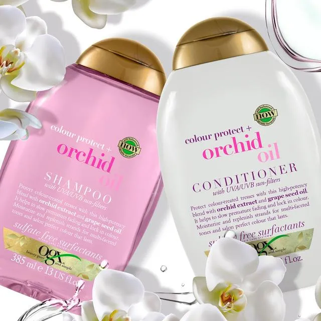 Picture of OGX Fade Defying Orchid Oil Shampoo and Conditioner