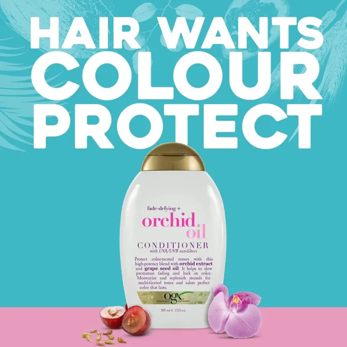 Picture of OGX Fade Defying Orchid Oil Shampoo and Conditioner