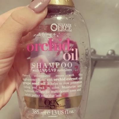 Picture of OGX Fade Defying Orchid Oil Shampoo and Conditioner