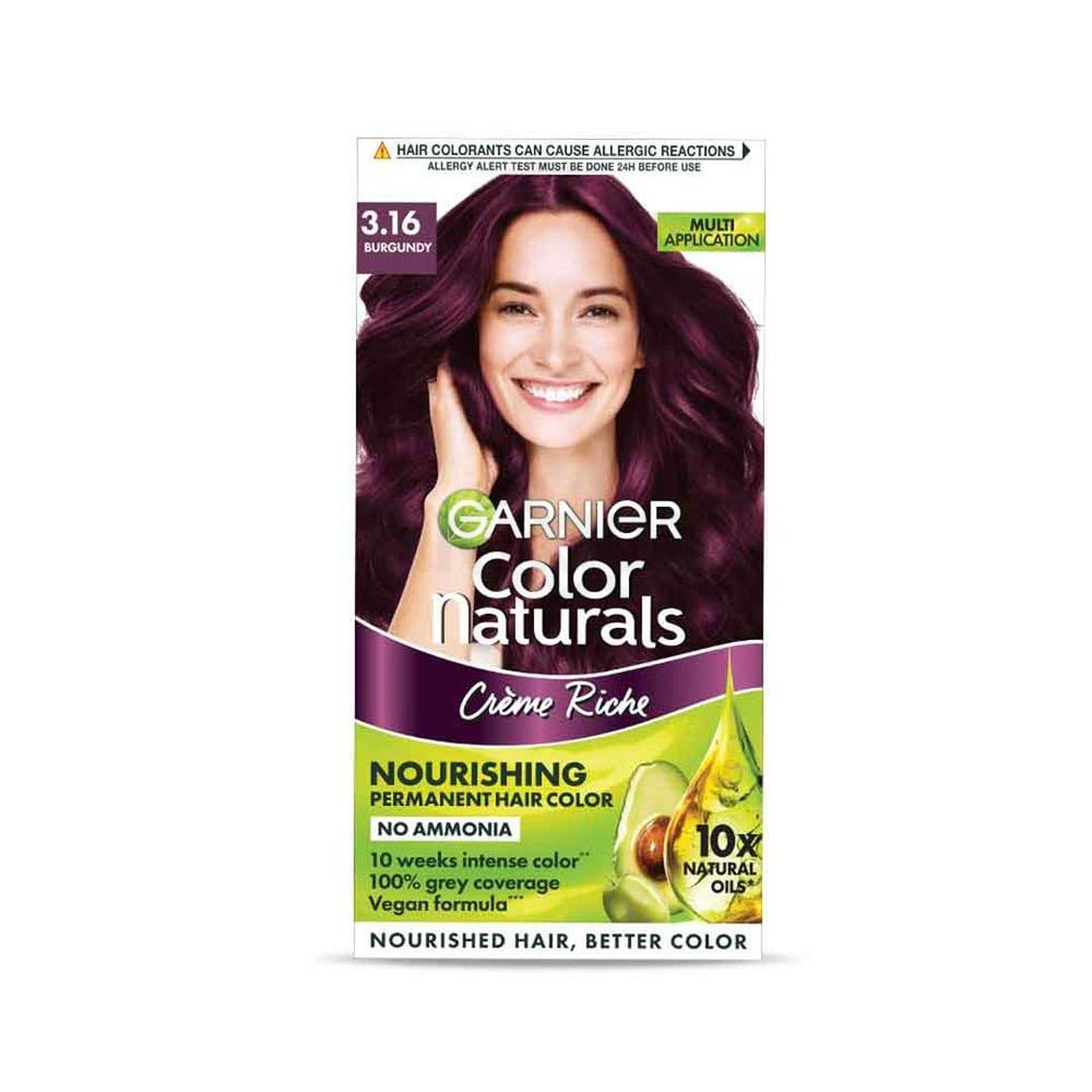 Picture of Garnier Color Naturals Creme Riche Hair Color (35ml+30g) - 3.16 Burgundy