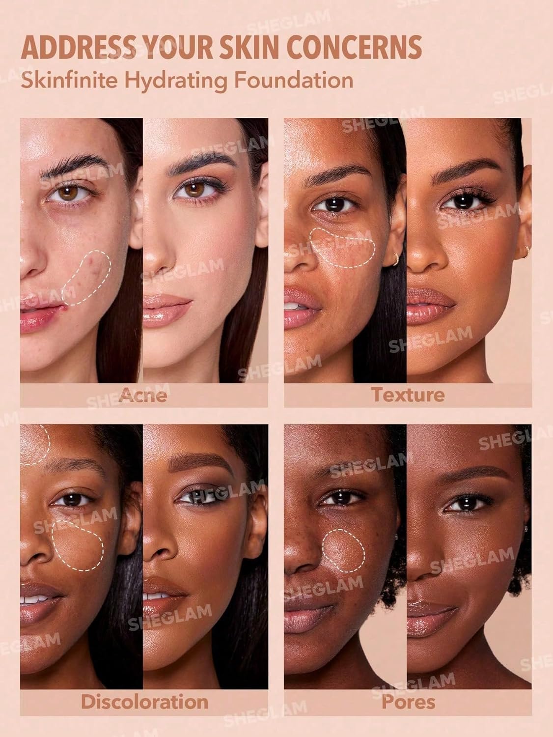 Picture of SHEGLAM Skinfinite Hydrating Foundation Almond