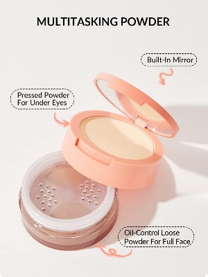 Picture of SHEGLAM Insta-Ready Face Powder Loose Under Eye Setting Powder - Cocoa Loco