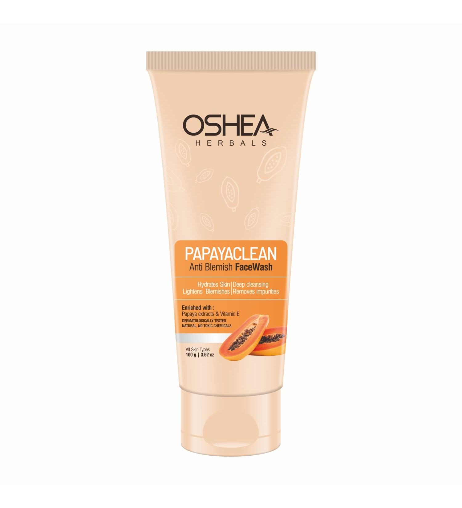 Picture of Oshea Herbals Papayaclean Anti Blemishes Face Wash 100gm