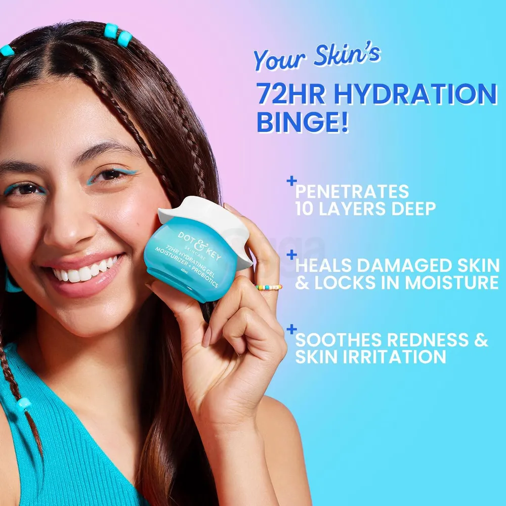 Picture of Dot and Key 72hr Hydrating Gel Moisturizer with Probiotics 60ml