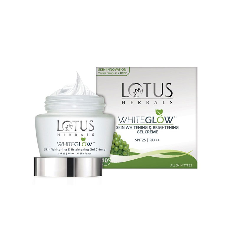 Picture of Lotus Herbals Whiteglow Skin Whitening and Brightening Gel Crème SPF 25 PA+++ 60gm