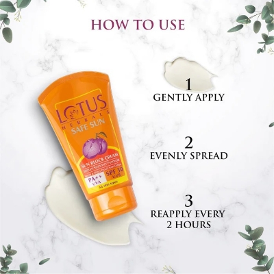 Picture of Lotus Herbals Safe Sun Sunscreen Cream SPF 30 PA++ 100ml