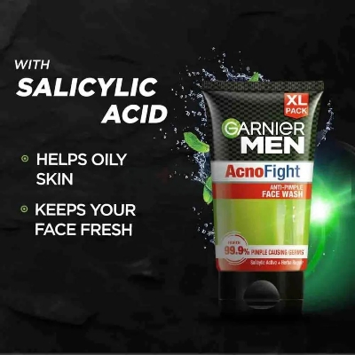Picture of Garnier Men Acno Fight Anti Pimple Face Wash with Salicylic Active & Herba Repair 100gm