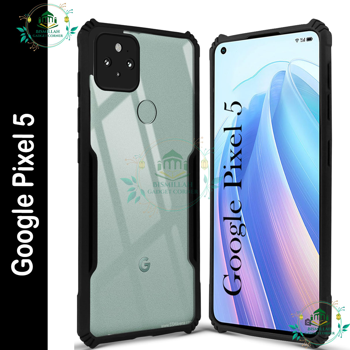 Picture of Xundd Back Cover for Google Pixel 5 5G Transparent Hybrid Hard PC Back Bumper