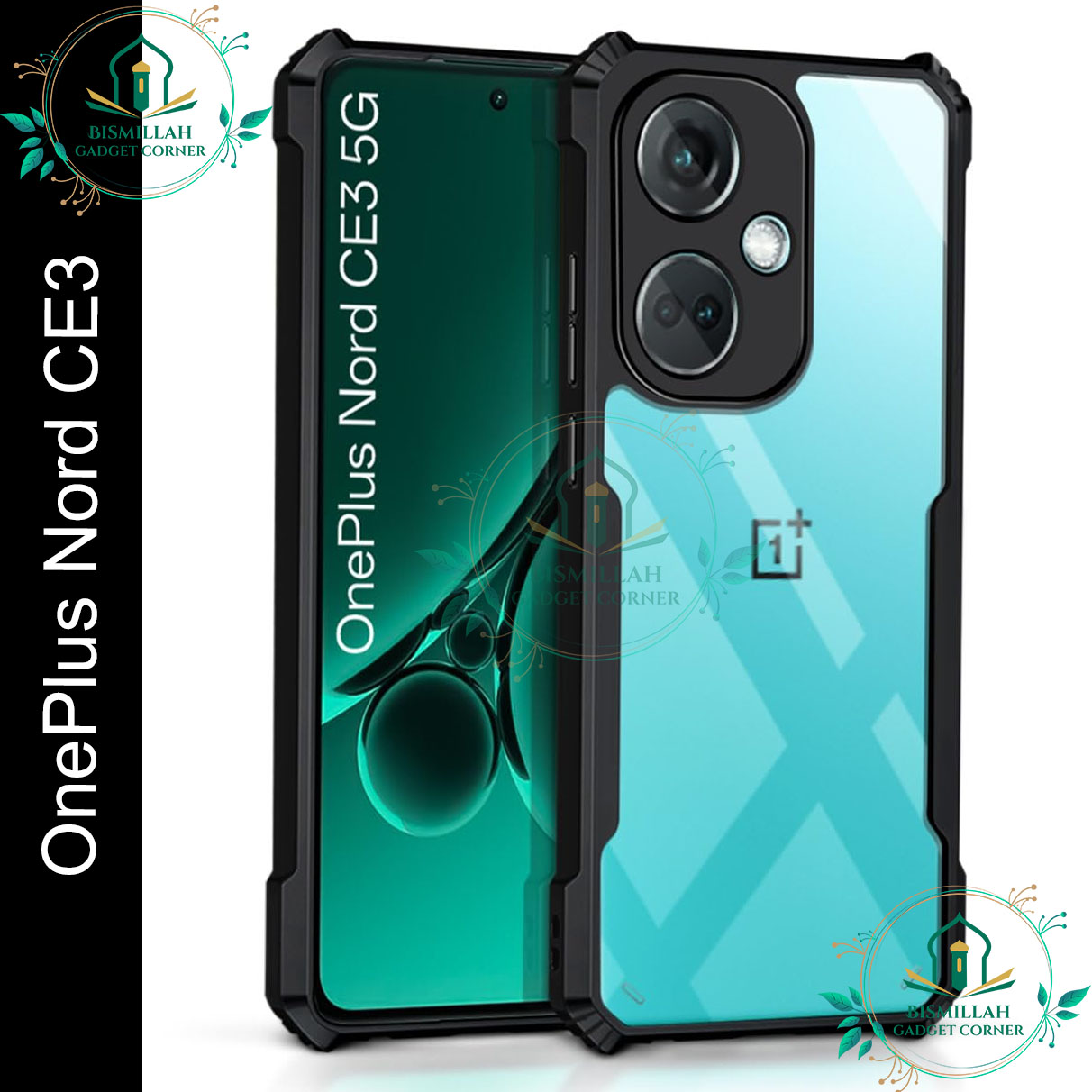 Picture of Xundd Back Cover for OnePlus Nord CE3 / 1+ nord CE 3 Transparent Hybrid Hard PC Back Bumper