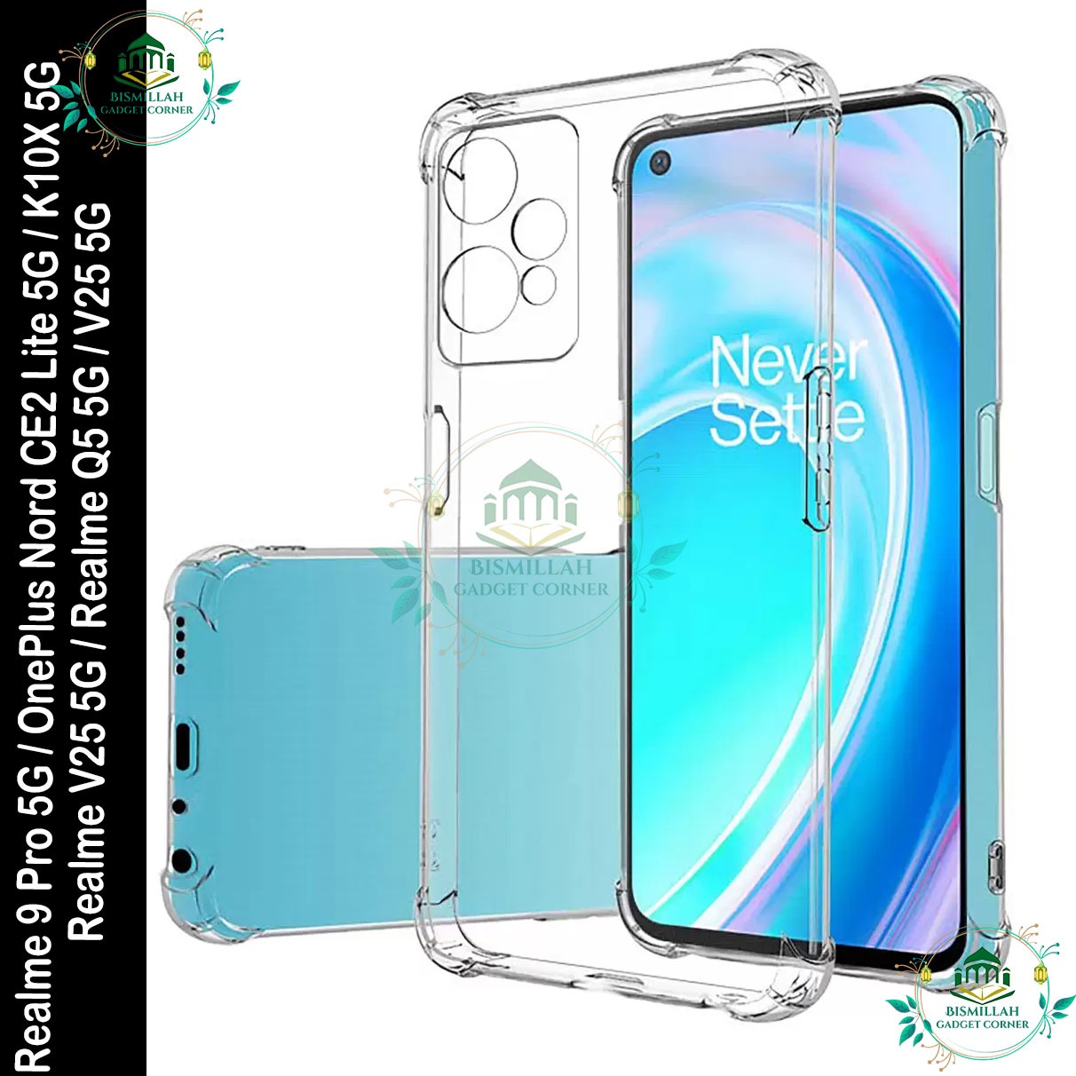 Picture of Transparent back cover For OnePlus Nord CE2 Lite 5G / OnePlus Nord CE 2 Lite 5G / Realme 9 Pro 5G / K10X 5G  Realme V25 5G / Realme Q5 5G Luxury transparent Protect Back Cover Soft Case