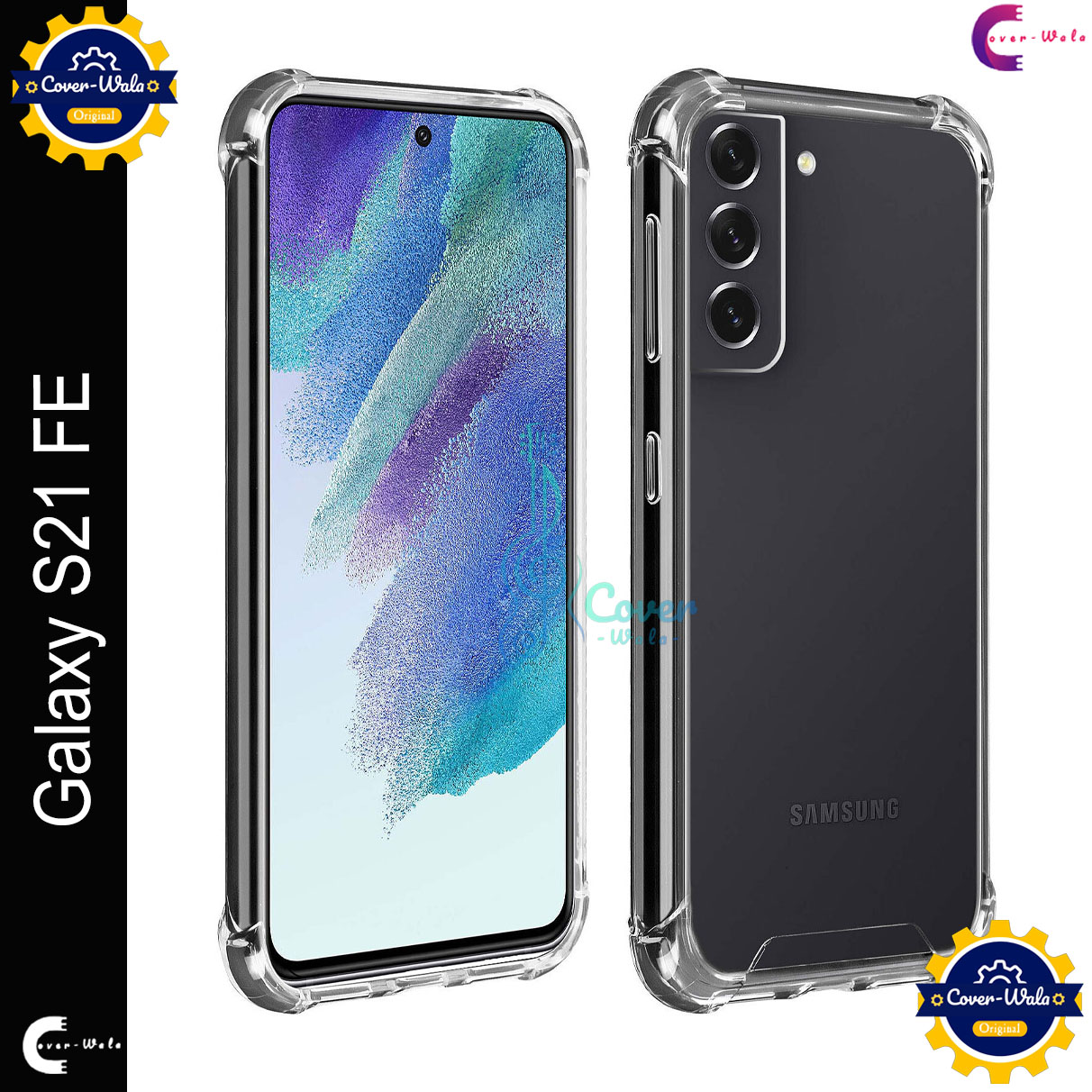 Picture of Transparent back cover For Samsung Galaxy S21 FE 5G Luxury transparent Protect Back Cover Soft Case