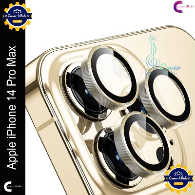 Picture of For Apple iPhone 14 Pro Max Camera Protector WSKEN Metal Ring Tempered Glass Camera Lens Protector