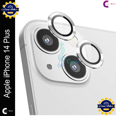 Picture of For Apple iPhone 14 Plus Camera Protector WSKEN Metal Ring Tempered Glass Camera Lens Protector