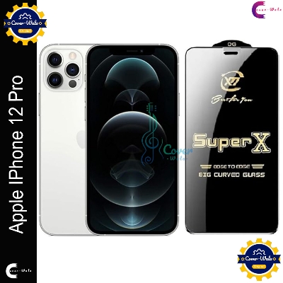 Picture of Tele Shield Premium Edge to Edge Super X Tempered Glass Screen Protector for Apple IPhone 12 Pro - Pack of 1 (Black)