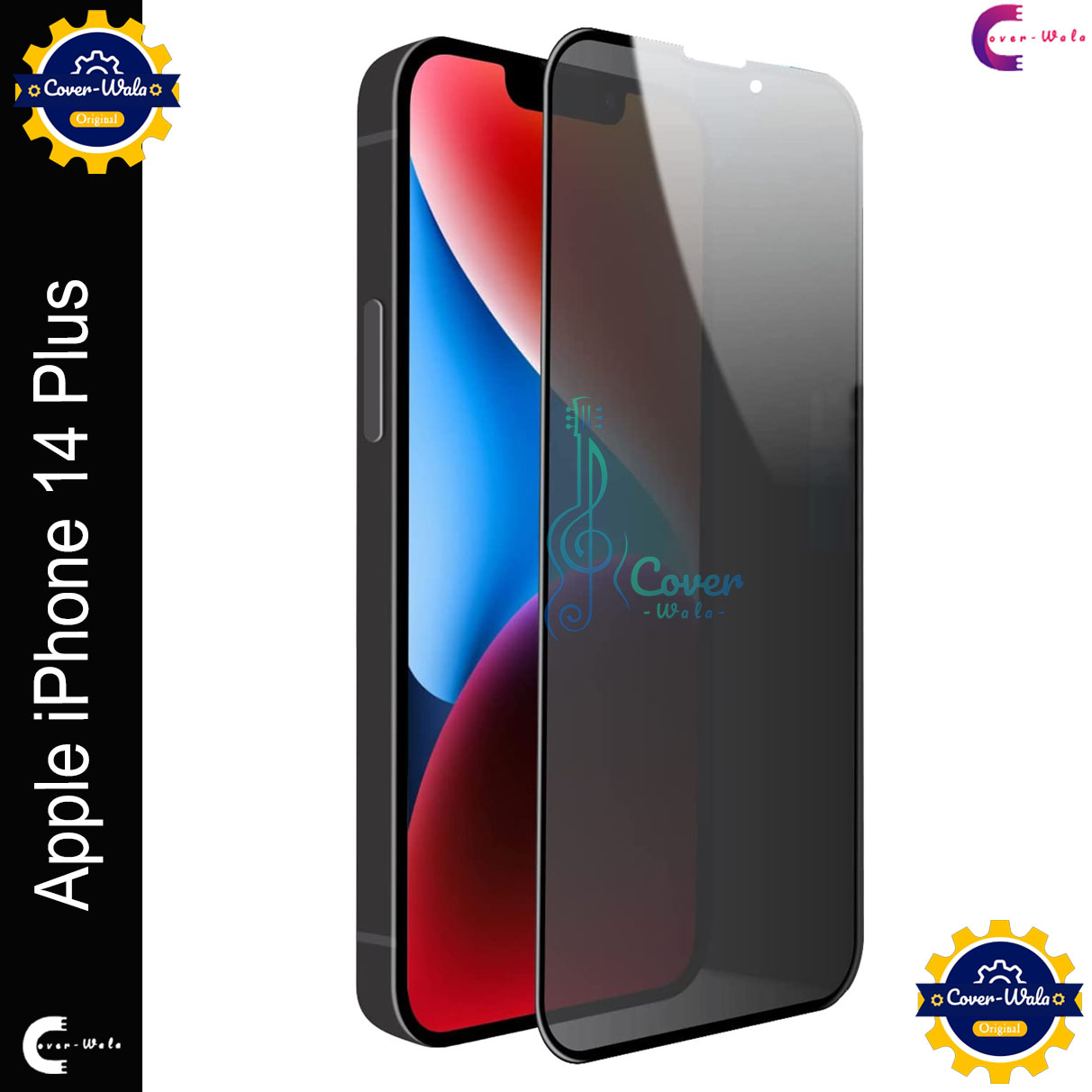 Picture of Privacy Tempered Glass for Apple iPhone 14 Plus | Screen Protector Full HD Quality Tempered Glass Anti-Scratch Edge to Edge Coverage (Black)