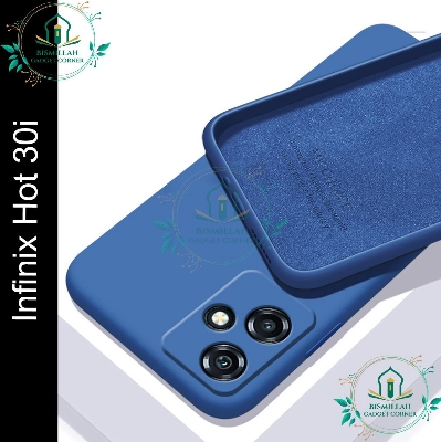 Picture of Premium Liquid Silicone Phone case for Infinix Hot 30i Liquid Silicon Mobile Back Case Soft Silicone Phone Cover