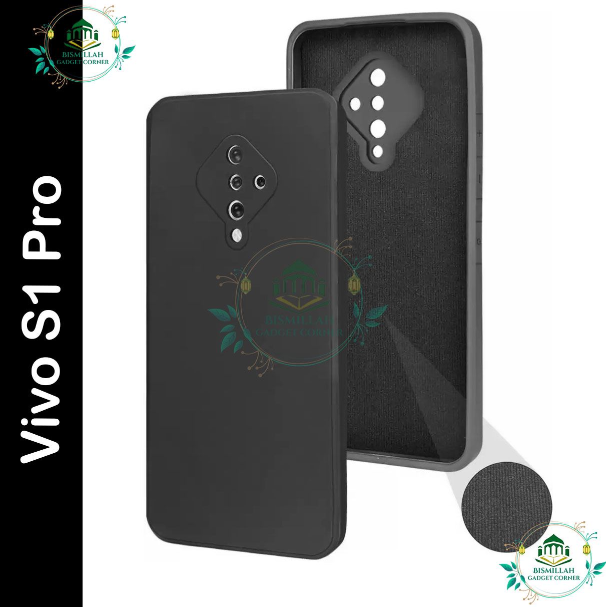 Picture of Premium Liquid Silicone Phone case for Vivo S1 Pro Liquid Silicon Mobile Back Case Soft Silicone Phone Cover