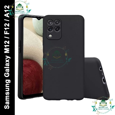 Picture of Premium Liquid Silicone Phone case for Samsung Galaxy A12/ Samsung Galaxy M12 / Samsung Galaxy F12 Liquid Silicon Mobile Back Case Soft Silicone Phone Cover