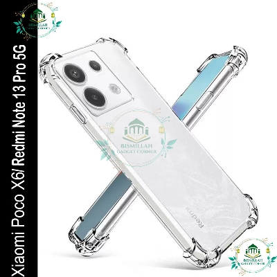 Picture of Transparent back cover For Xiaomi Redmi Note 13 Pro 5G / Xiaomi Poco X6 5G Luxury transparent Protect Back Cover Soft Case