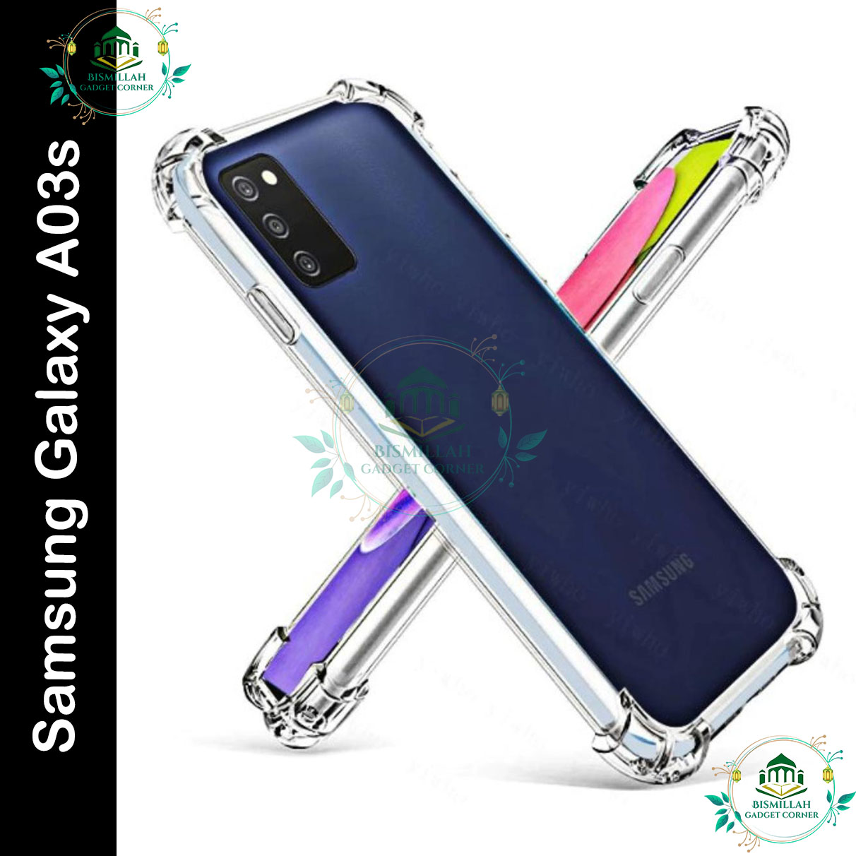 Picture of Transparent back cover For Samsung Galaxy A03s Luxury transparent Protect Back Cover Soft Case