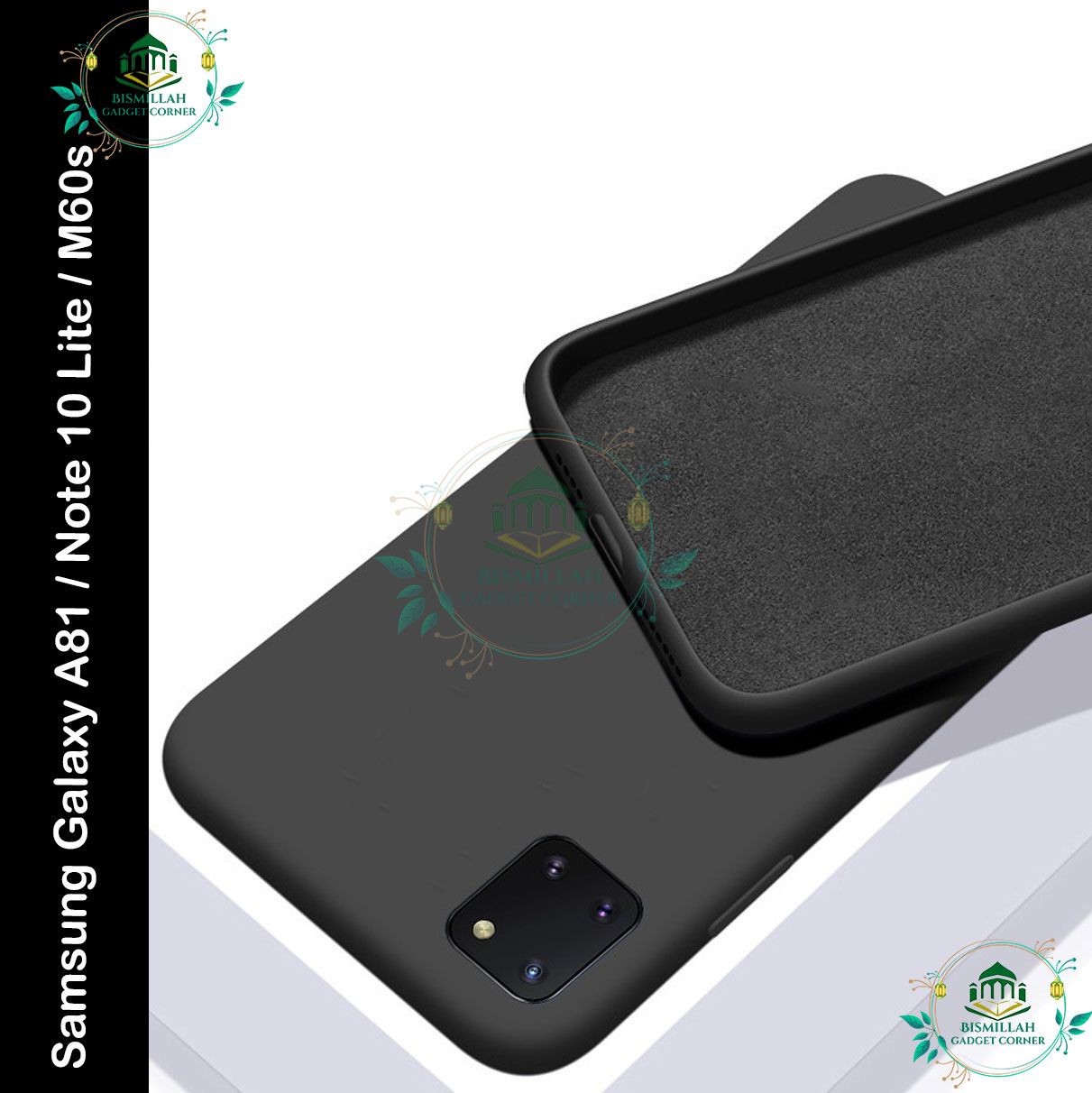 Picture of Premium Liquid Silicone Phone case for Samsung Galaxy A81/ Samsung Galaxy Note 10 Lite / Samsung Galaxy M60s Liquid Silicon Mobile Back Case Soft Silicone Phone Cover