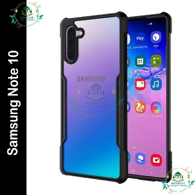 Picture of Xundd Back Cover for Samsung Galaxy Note 10 Transparent Hybrid Hard PC Back Bumper