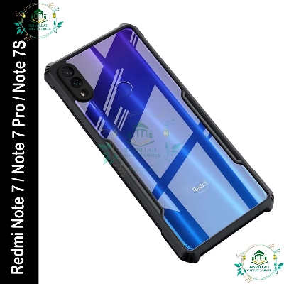 Picture of Xundd Back Cover for Xiaomi Redmi Note 7 / Redmi Note 7 Pro / Redmi Note 7S Transparent Hybrid Hard PC Back Bumper
