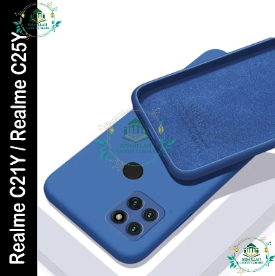 Picture of Premium Liquid Silicone Phone case for Realme c21y / Realme c25y Liquid Silicon Mobile Back Case Soft Silicone Phone Cover
