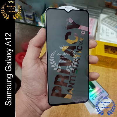 Picture of Privacy glass For Samsung Galaxy A12 Tempered Gorilla Glass Privacy Screen Protector