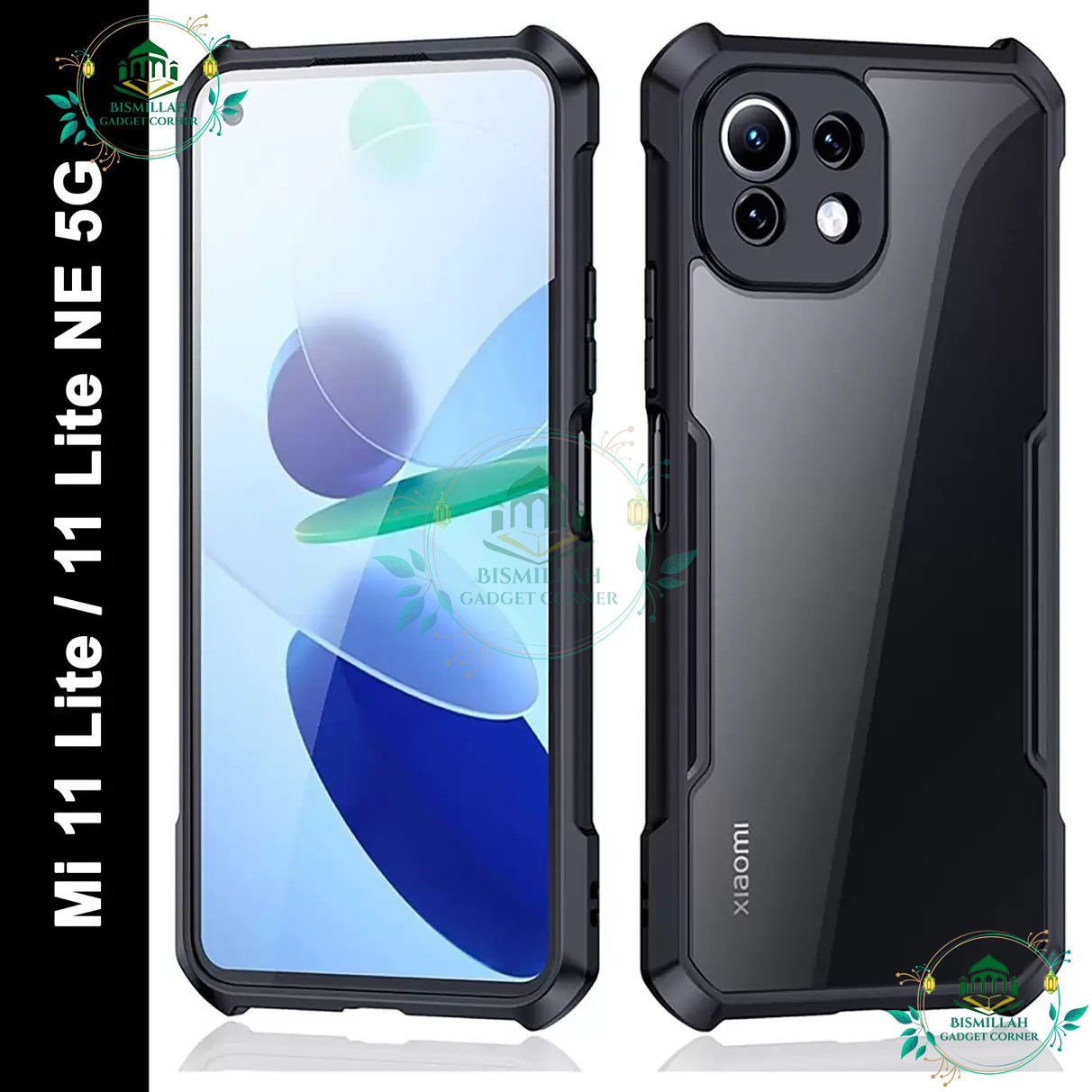 Picture of Xundd Back Cover for Xiaomi Mi 11 Lite / Xiaomi Mi11 Lite 5G NE , Xiaomi 11 Lite 5G / Xiaomi 11 Lite 5G NE Transparent Hybrid Hard PC Back Bumper