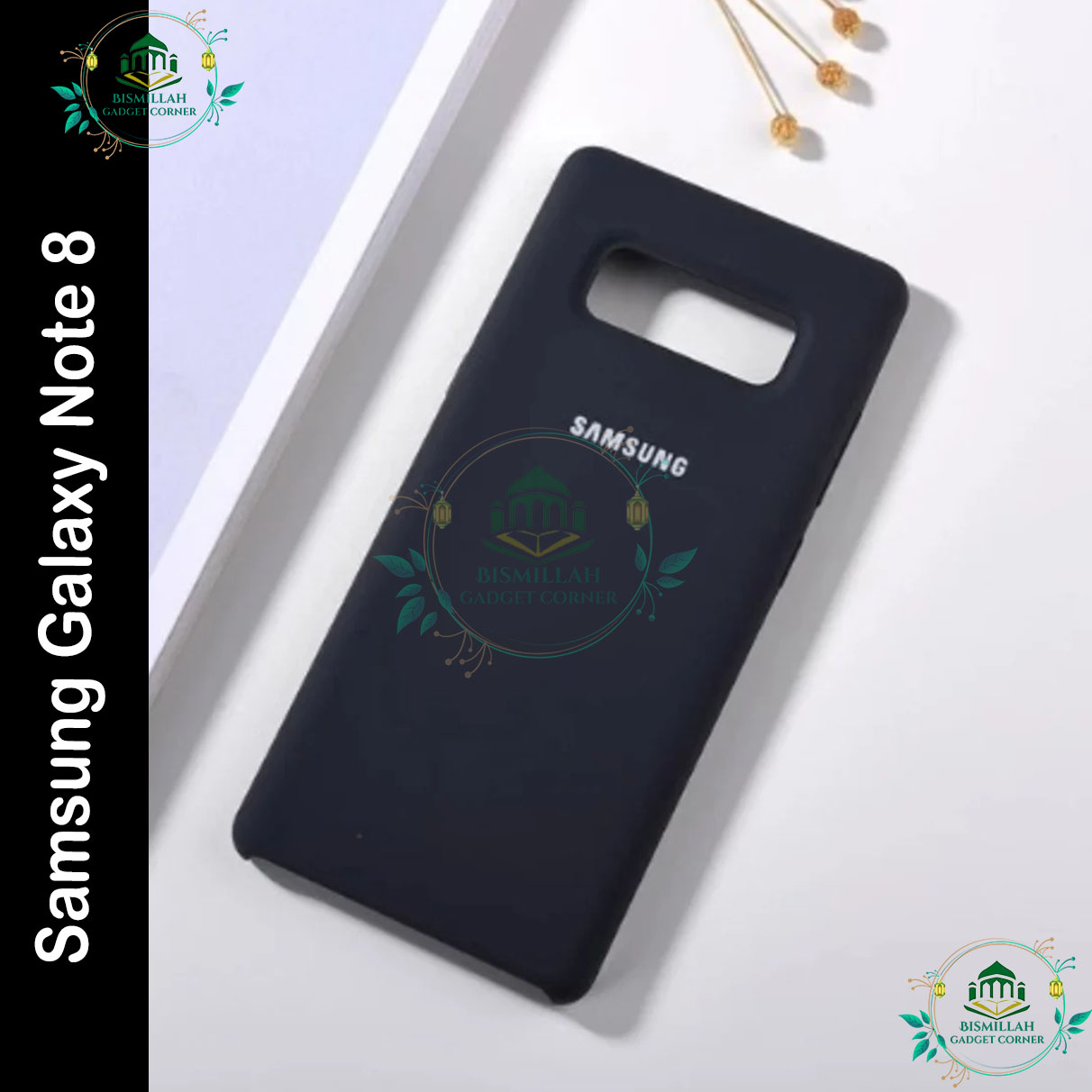 Picture of Premium Liquid Silicone Phone case for Samsung Galaxy note 8 Liquid Silicon Mobile Back Case Soft Silicone Phone Cover