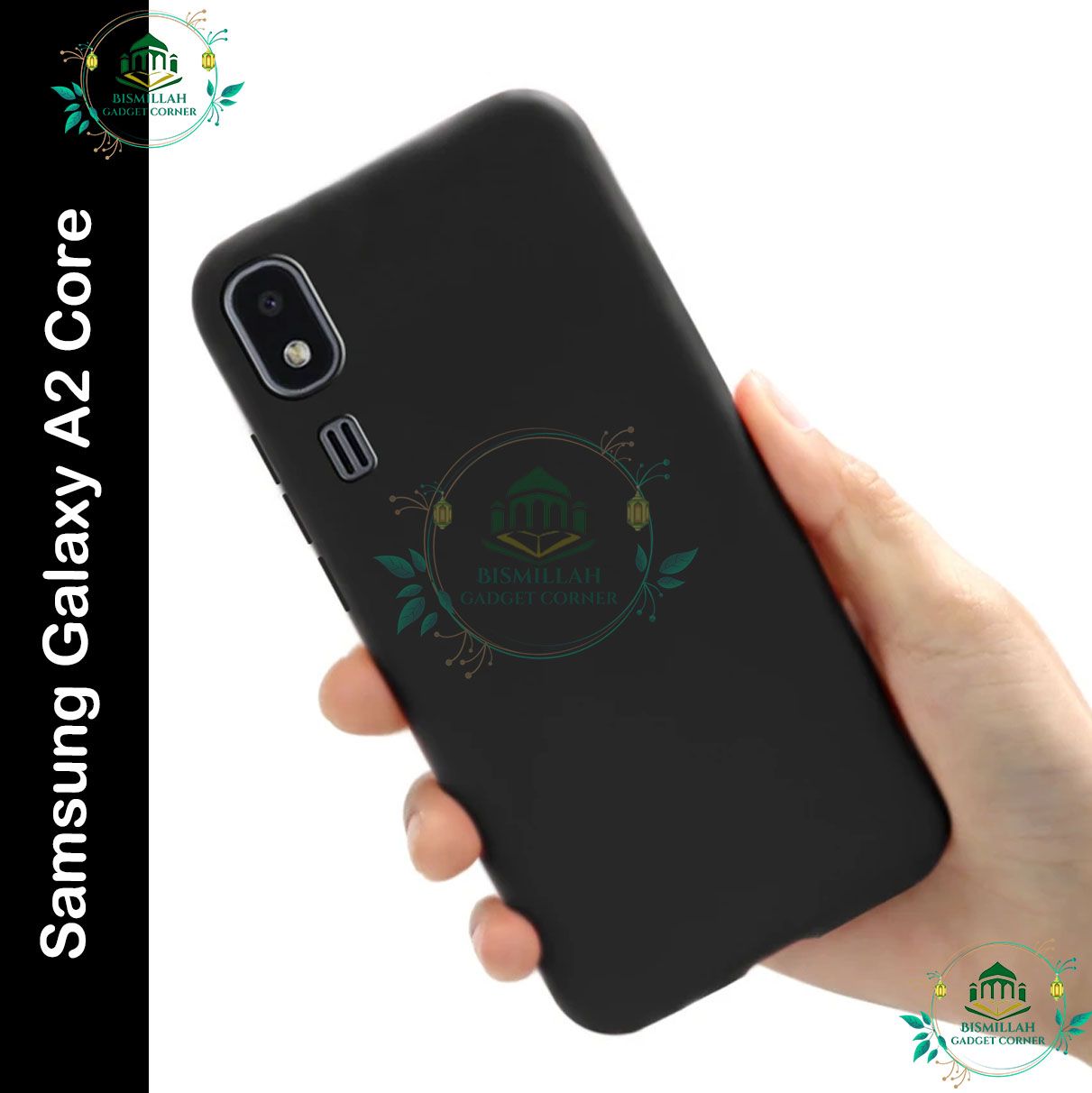 Picture of Premium Liquid Silicone Phone case for Samsung Galaxy A2 Core Liquid Silicon Mobile Back Case Soft Silicone Phone Cover