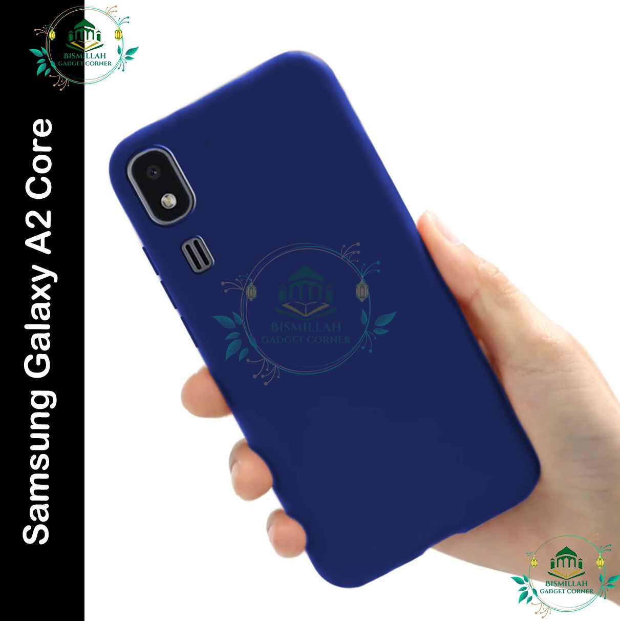 Picture of Premium Liquid Silicone Phone case for Samsung Galaxy A2 Core Liquid Silicon Mobile Back Case Soft Silicone Phone Cover