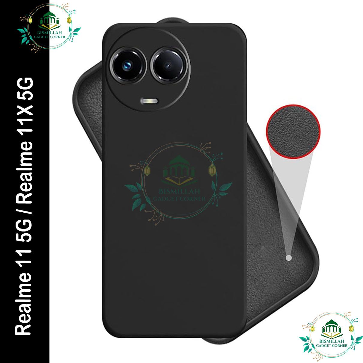 Picture of Premium Liquid Silicone Phone case for Realme 11 5G / Realme 11X 5G Liquid Silicon Mobile Back Case Soft Silicone Phone Cover