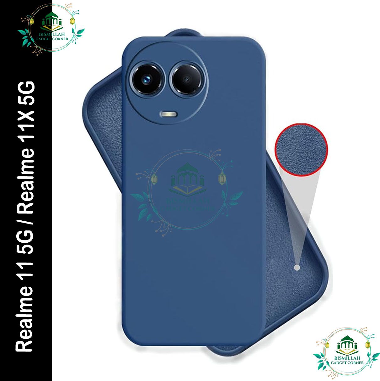 Picture of Premium Liquid Silicone Phone case for Realme 11 5G / Realme 11X 5G Liquid Silicon Mobile Back Case Soft Silicone Phone Cover
