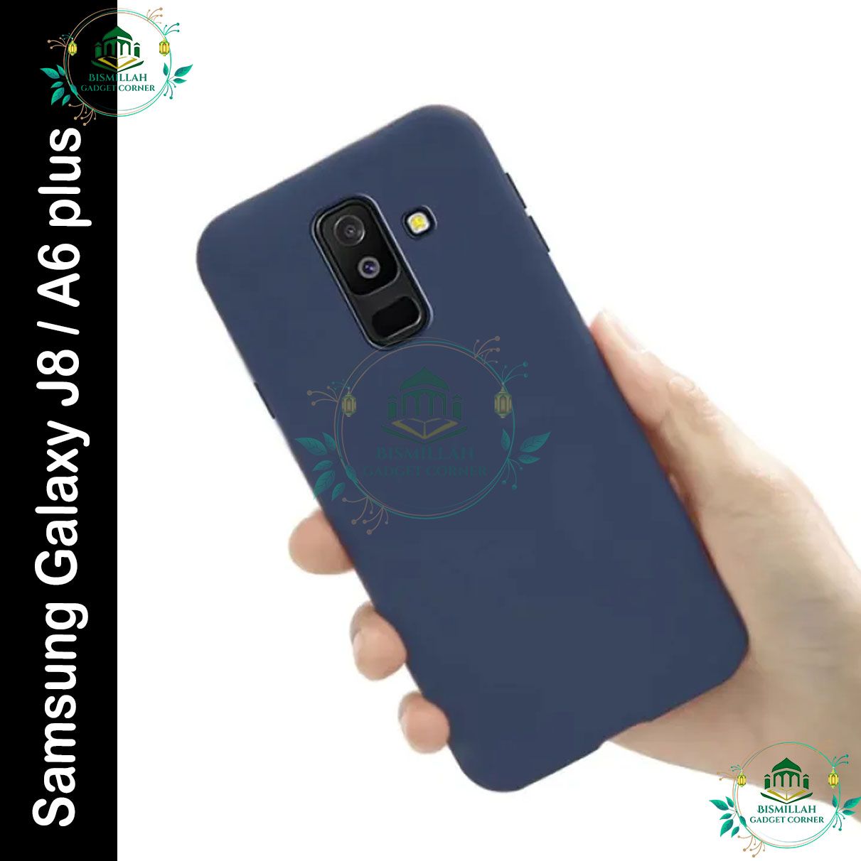 Picture of Premium Liquid Silicone Phone case for Samsung Galaxy J8 / Samsung Galaxy A6 plus / A6+ Liquid Silicon Mobile Back Case Soft Silicone Phone Cover