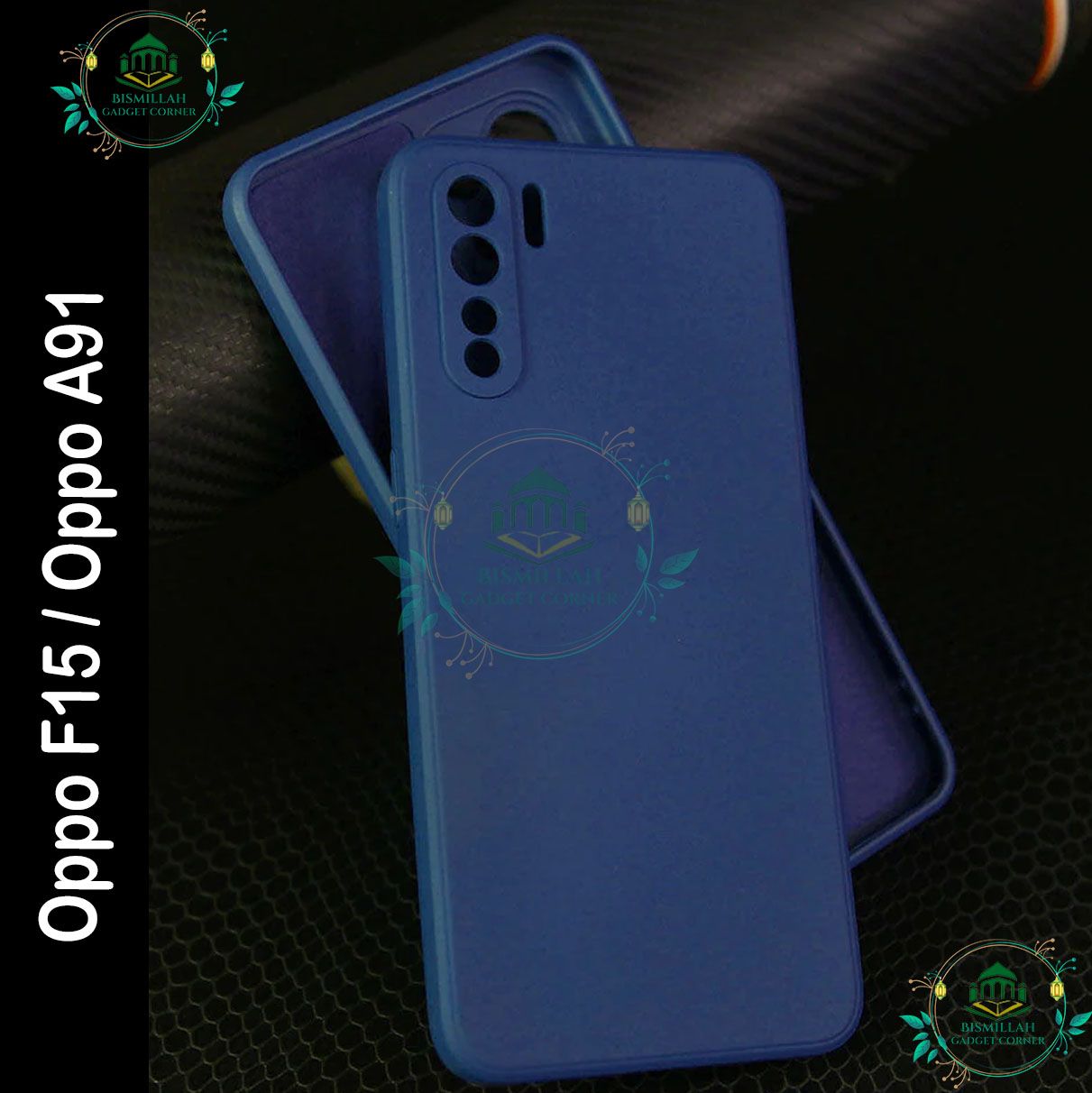 Picture of Premium Liquid Silicone Phone case for Oppo F15 / Oppo A91 Liquid Silicon Mobile Back Case Soft Silicone Phone Cover