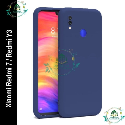 Picture of Premium Liquid Silicone Phone case for Xiaomi Redmi 7 / Redmi Y3 Liquid Silicon Mobile Back Case Soft Silicone Phone Cover