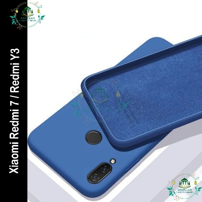 Picture of Premium Liquid Silicone Phone case for Xiaomi Redmi 7 / Redmi Y3 Liquid Silicon Mobile Back Case Soft Silicone Phone Cover