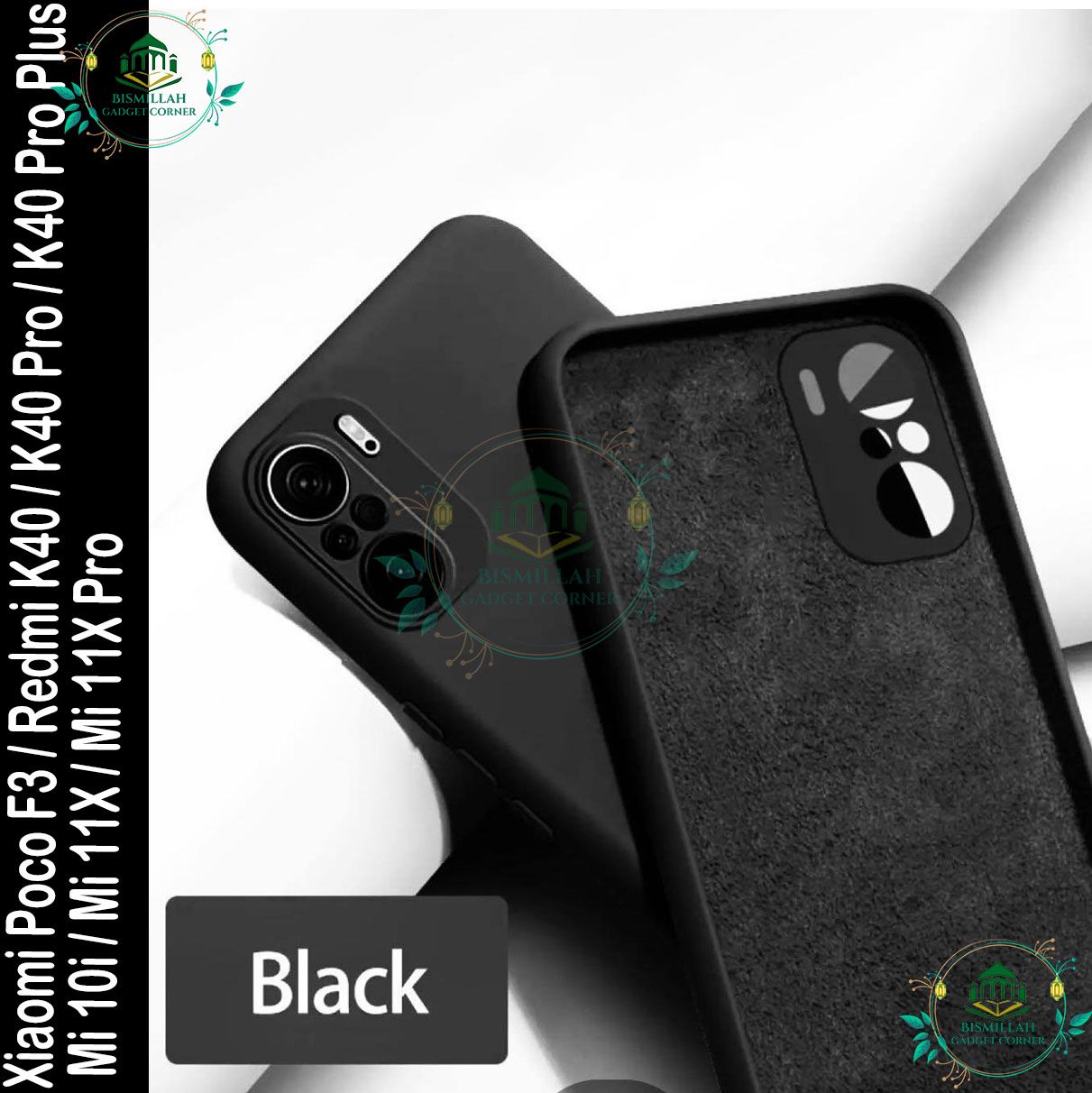 Picture of Premium Liquid Silicone Phone case for Xiaomi Poco F3 / Redmi K40 / Redmi K40 Pro / Redmi K40 Pro Plus /  Mi 10i / Mi 11X 5G / Mi 11X Pro Liquid Silicon Mobile Back Case Soft Silicone Phone Cover