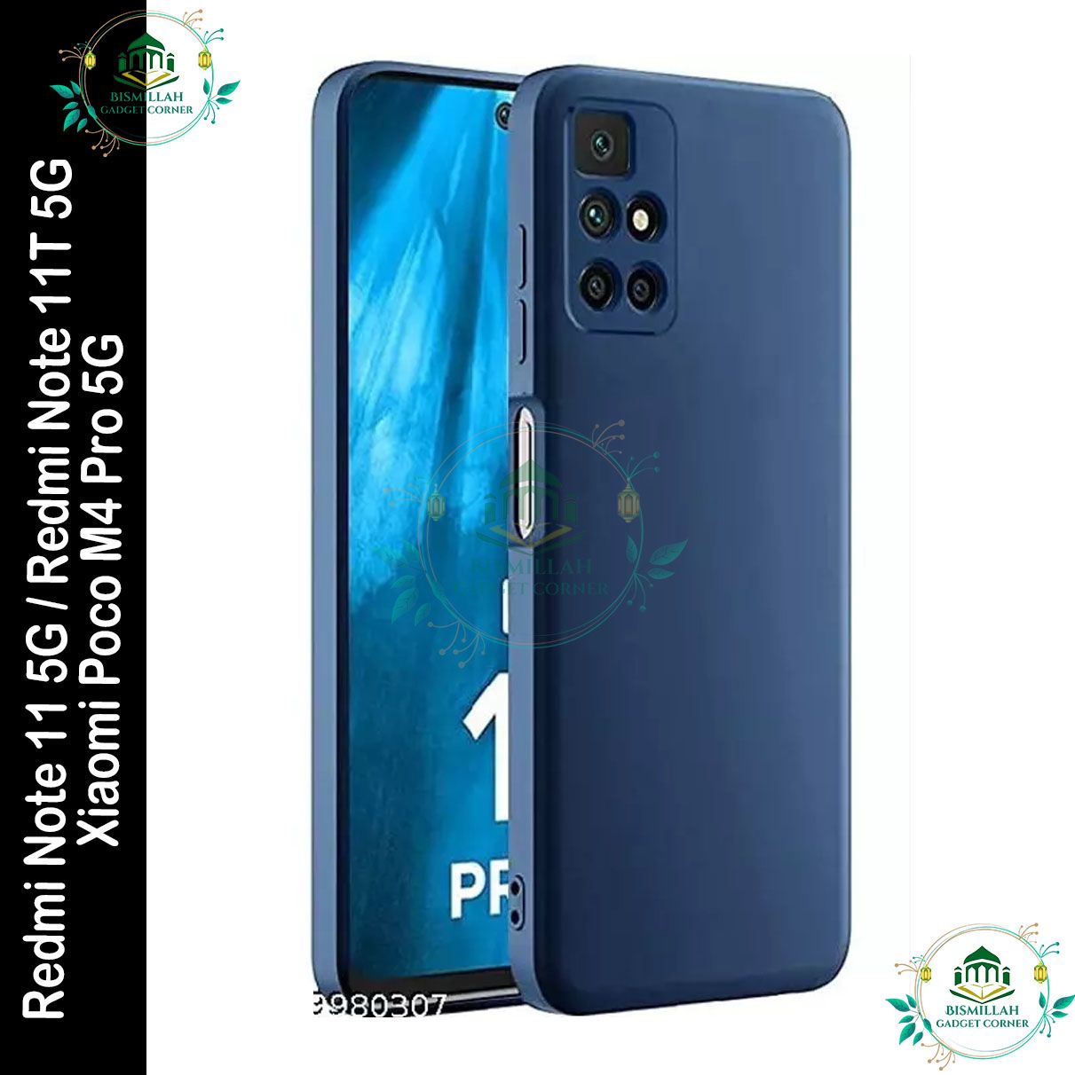 Picture of Premium Liquid Silicone Phone case for Xiaomi Redmi Note 11 5G / Redmi Note 11T 5G / Poco M4 Pro 5G Liquid Silicon Mobile Back Case Soft Silicone Phone Cover