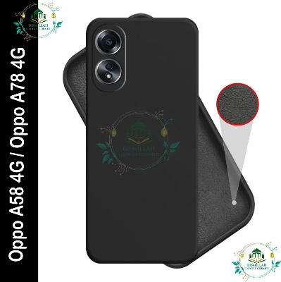 Picture of Premium Liquid Silicone Phone case for Oppo A58 4G / Oppo A78 4G Liquid Silicon Mobile Back Case Soft Silicone Phone Cover